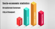 Socio-economic statistics for Broadstreet Common, City of Newport